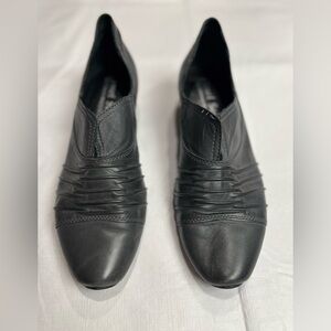 Josef Seibel Tina 91210 Women's EUR 38 Gray Ruched Leather Slip On Shoes